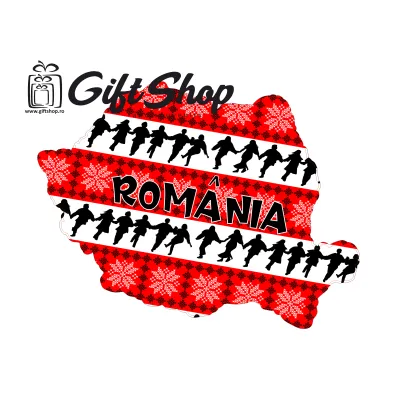 Harta romania, magnet frigider mgs024